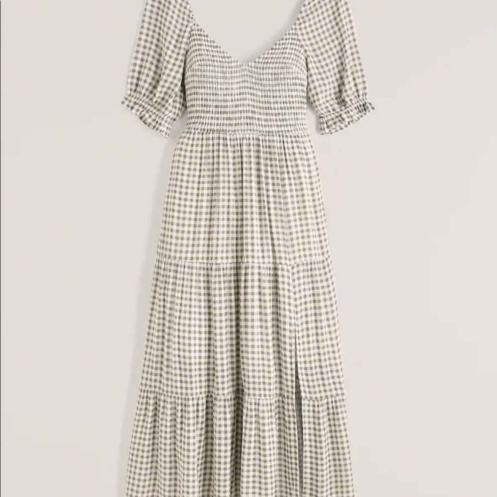 Abercrombie short sleeve smocked dress xxs